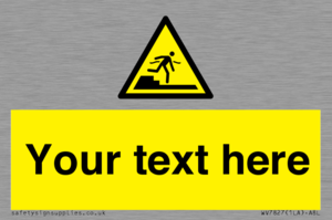 Custom warning Submerged step or steps